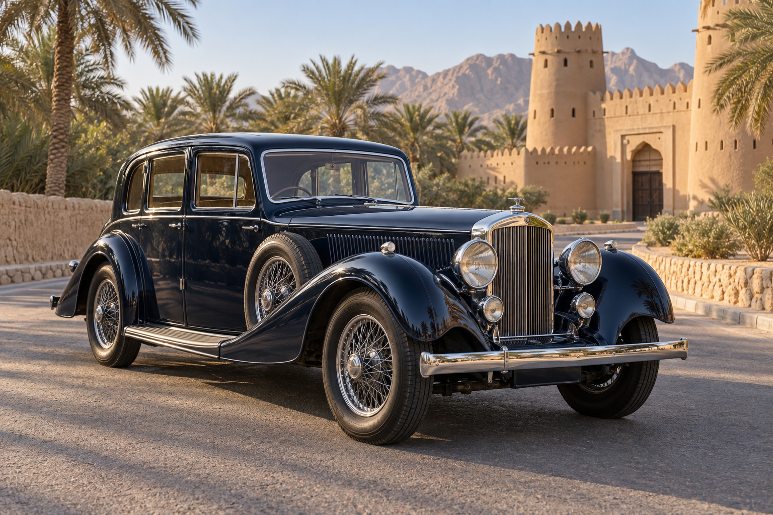 ألفيس 3½ Litre الكلاسيكية قرب قلعة الجاهلي