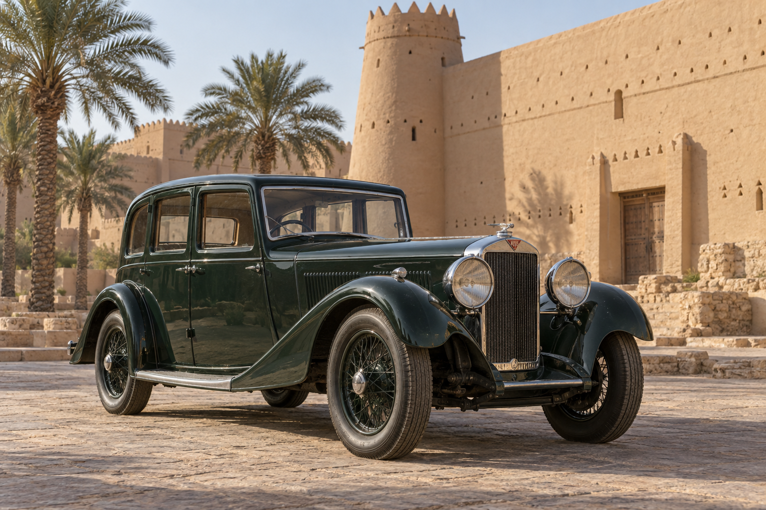 ألفيس Silver Eagle الكلاسيكية قرب قصر المصمك