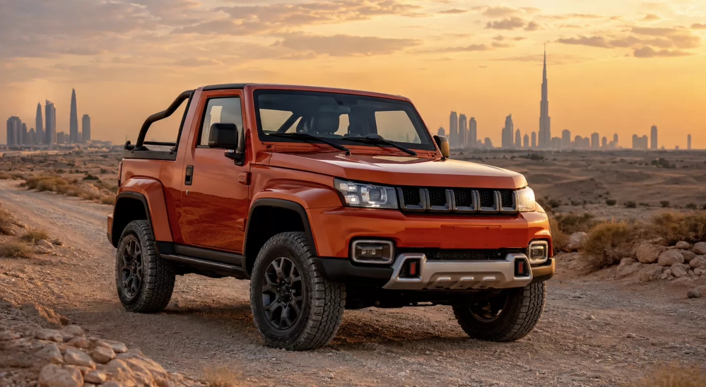 بايك F40 البيك أب على مسار صحراوي