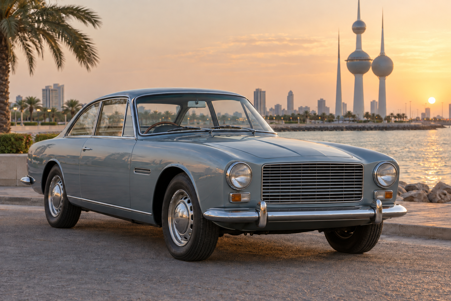 بريستول 409 الكلاسيكية على الواجهة البحرية في الكويت