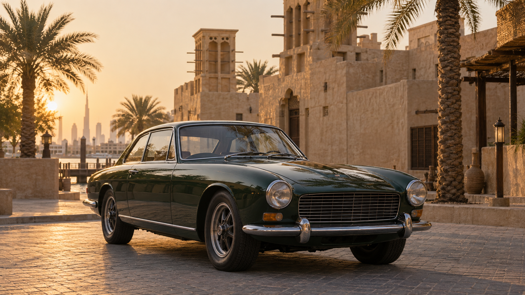 بريستول 411 الكلاسيكية في حي الفهيدي التاريخي بدبي