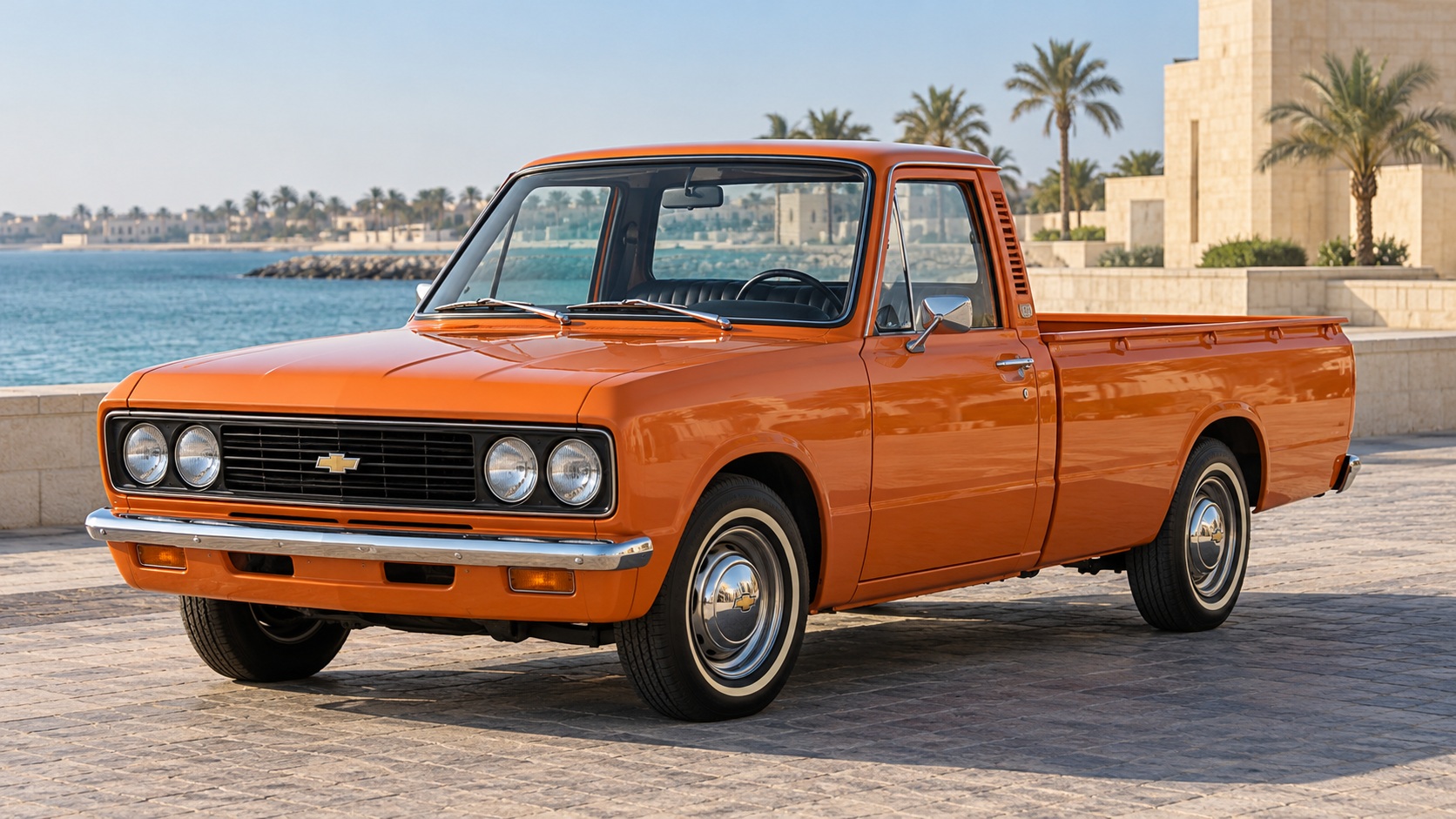 Chevrolet LUV — صورة توضيحية واقعية مولدة بالذكاء الاصطناعي؛ تمثيلية وليست تصويراً لوحدة مختبرة أو إثباتاً لكل سنة وفئة