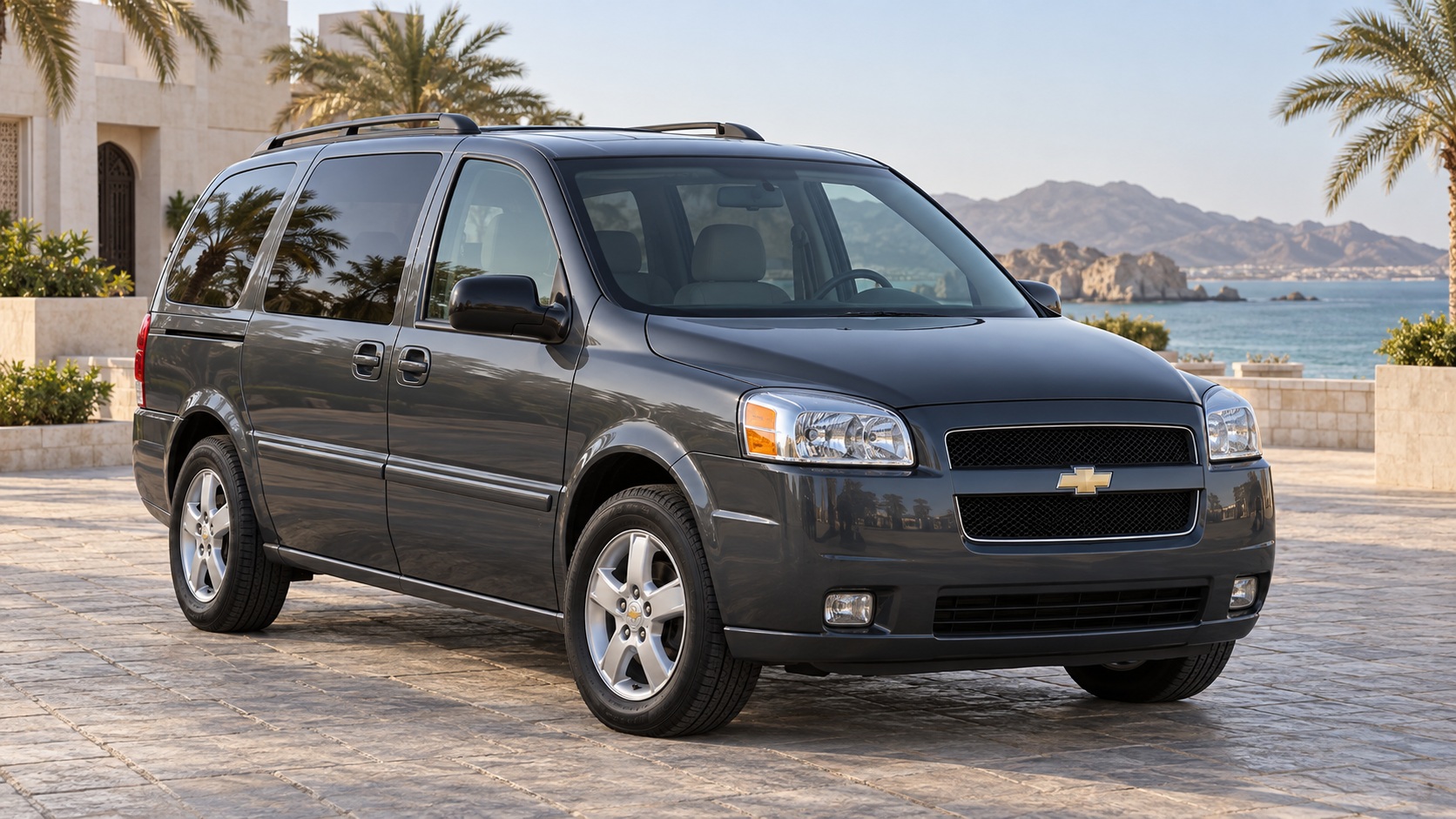Chevrolet Uplander — صورة توضيحية واقعية مولدة بالذكاء الاصطناعي؛ تمثيلية وليست تصويراً لوحدة مختبرة أو إثباتاً لكل سنة وفئة