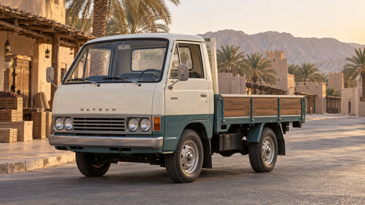 داتسون Cabstar الكلاسيكية في سوق العين