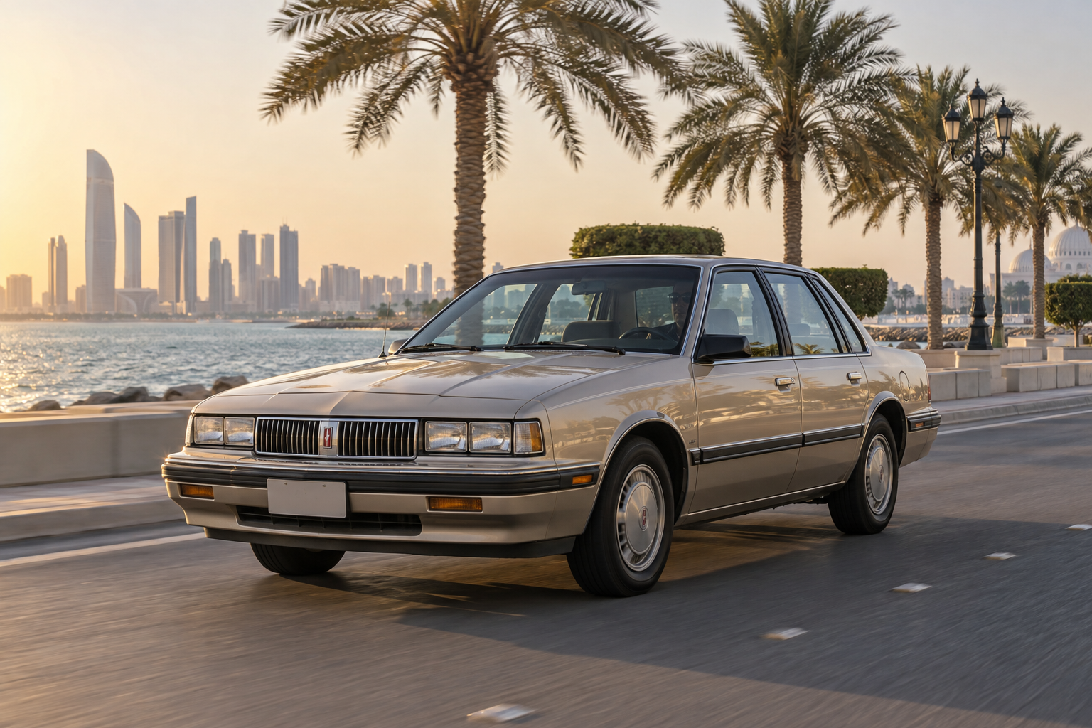 أولدزموبيل Cutlass Ciera على كورنيش أبوظبي
