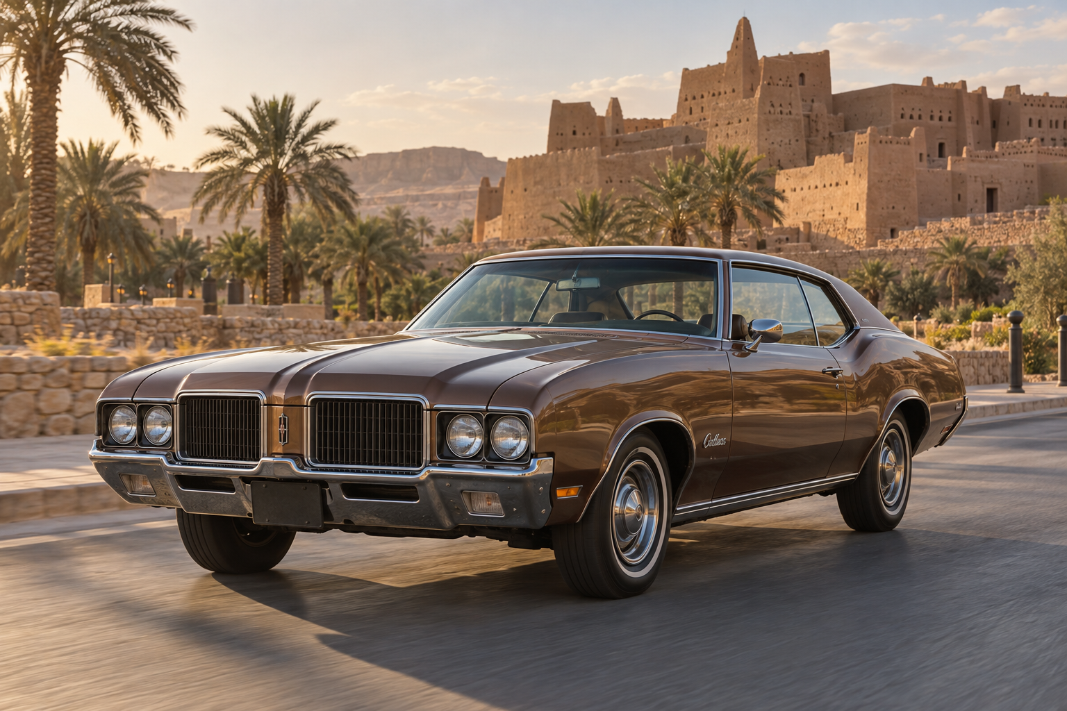 أولدزموبيل Cutlass قرب الدرعية في الرياض