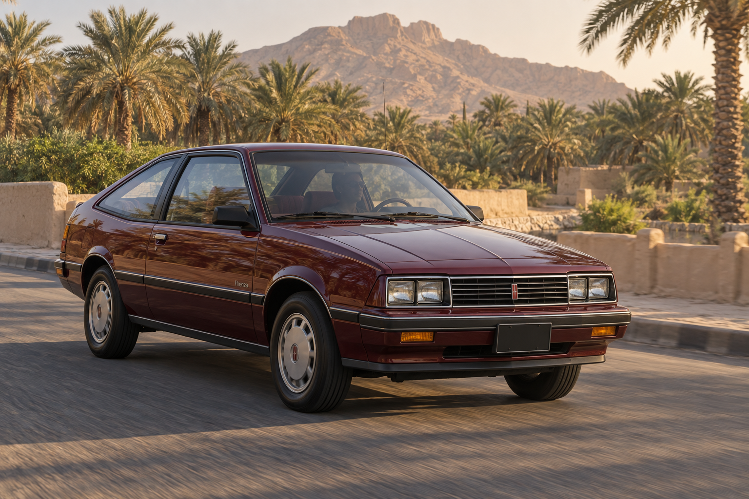 أولدزموبيل Firenza بجوار واحة العين