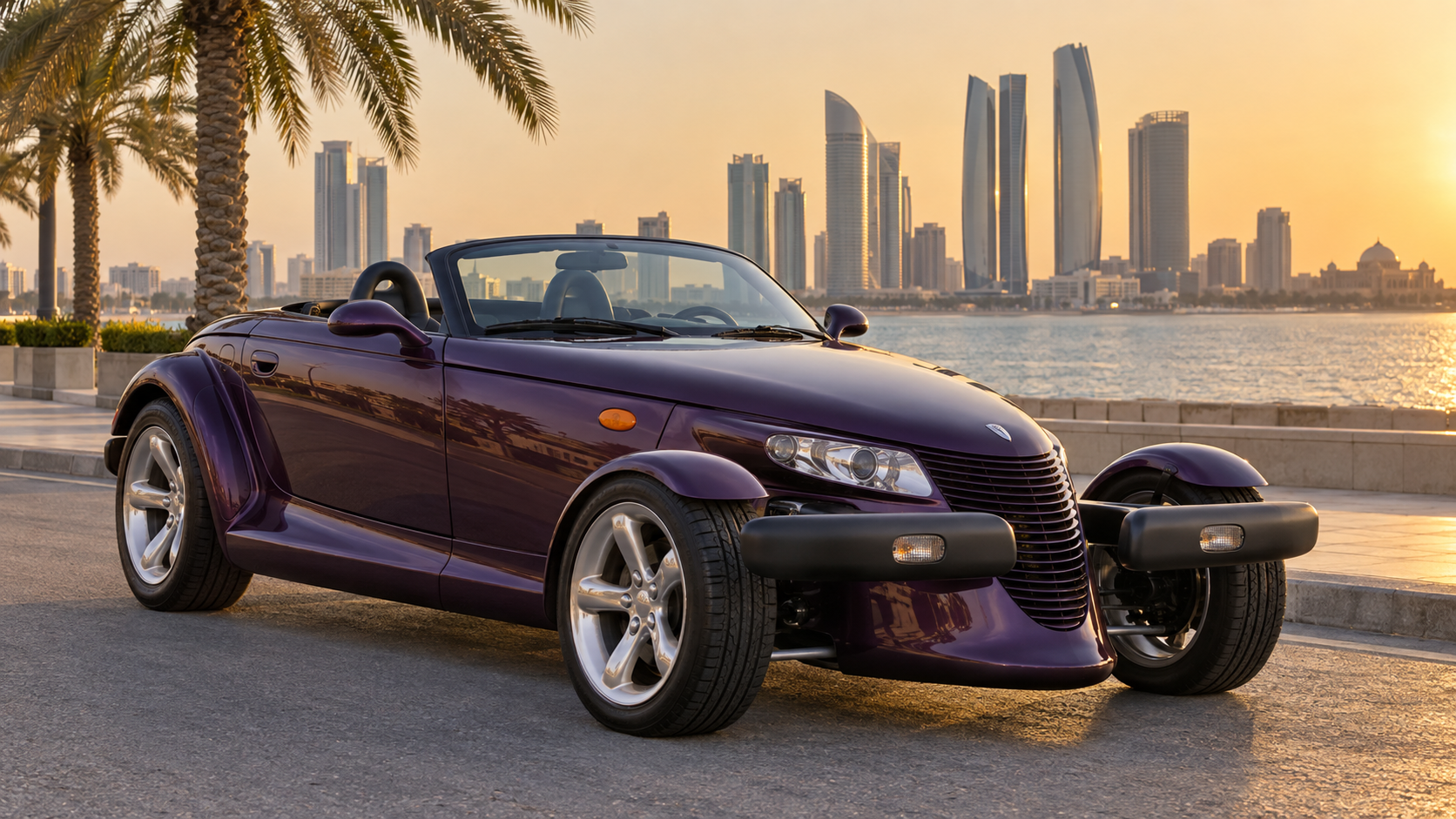 بليموث Prowler على كورنيش أبوظبي