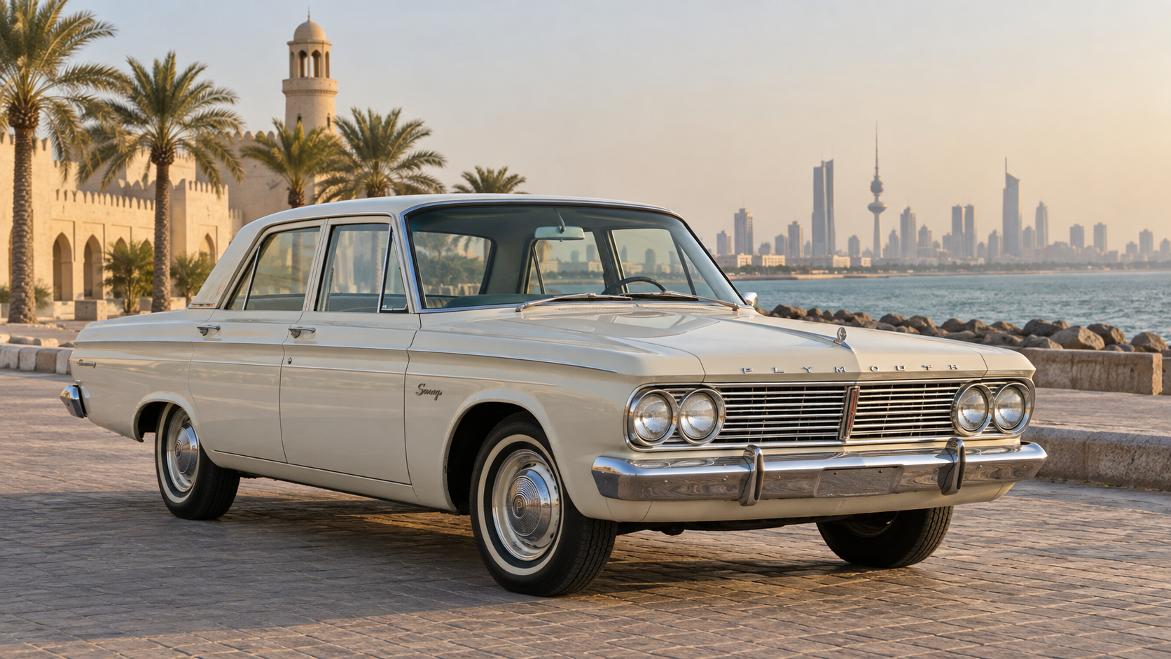 بليموث Savoy كلاسيكية على واجهة الكويت البحرية