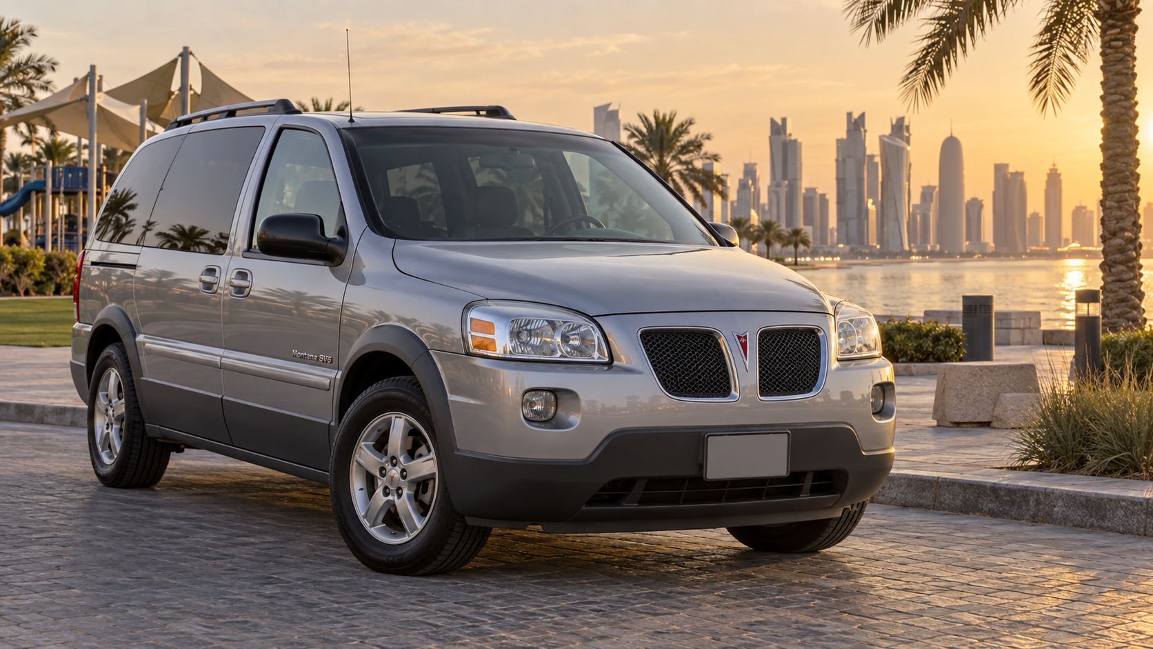 بونتياك Montana SV6 قرب متنزه عائلي في الدوحة