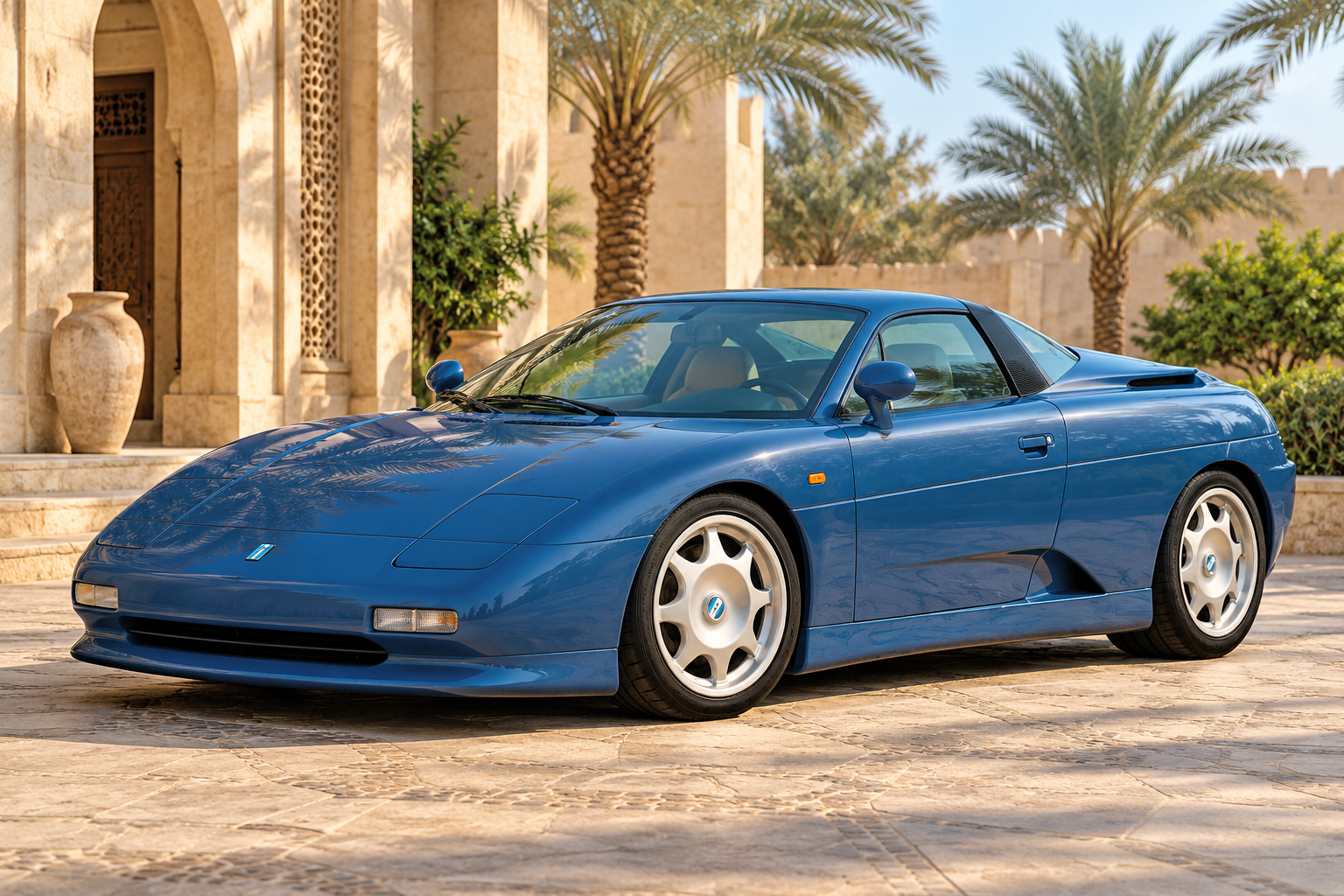 رسم تحريري أصلي مولد بالذكاء الاصطناعي لعائلة دي توماسو غوارا؛ لا يصور أحداث 1998 أو يثبت محركها أو تجهيزها في ذلك العام.